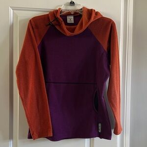 Melanzana Women’s Purple and Orange Pullover - Like New Size Small
